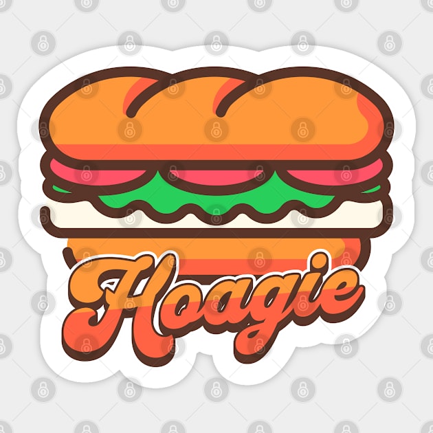 Retro Hoagie Sticker by HolidayBug